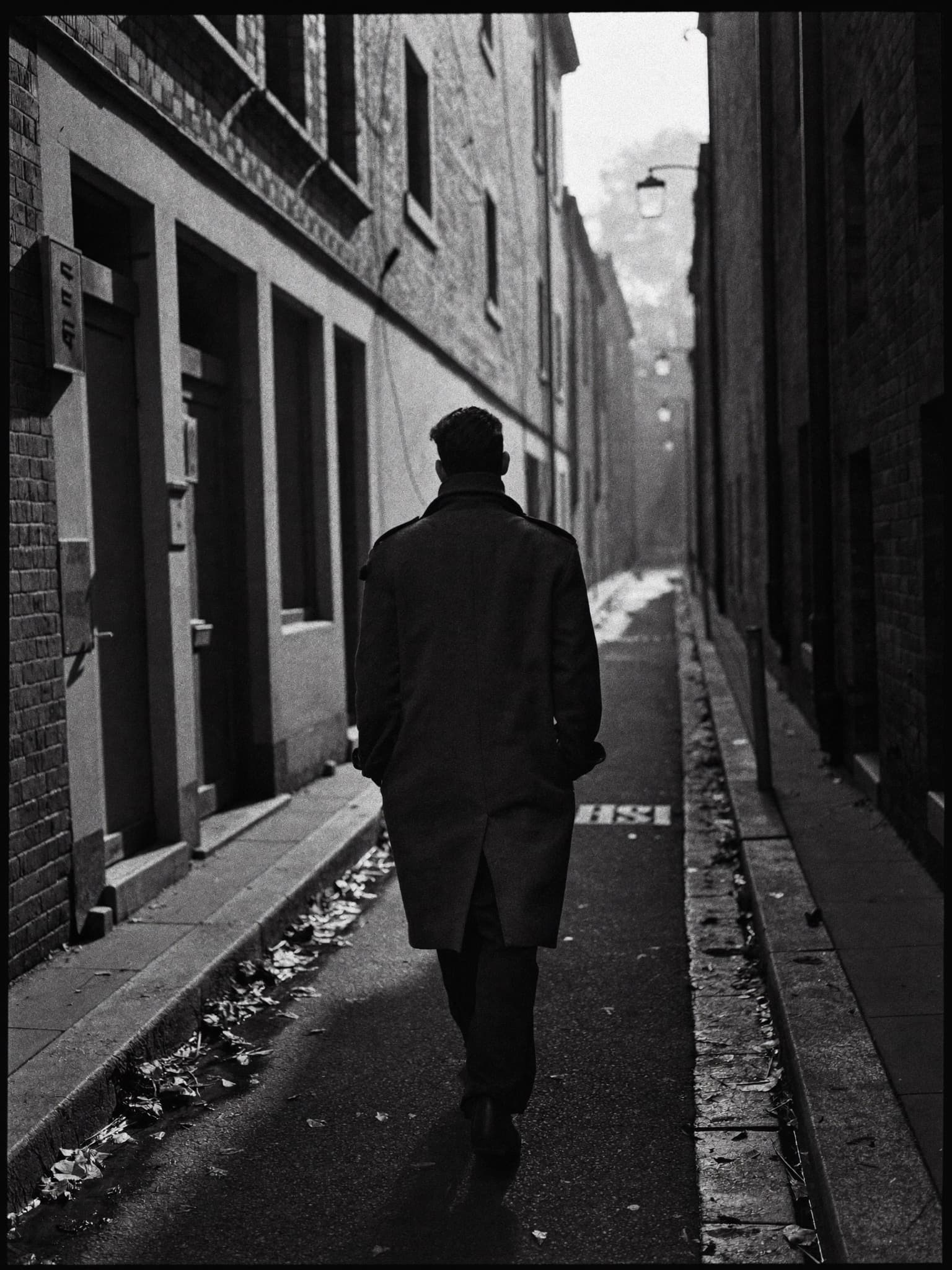 Walking through a Melbourne laneway
