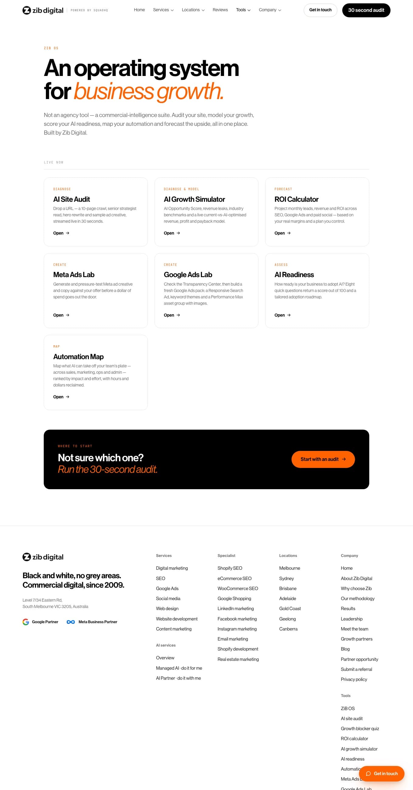 ZiB OS commercial tools suite
